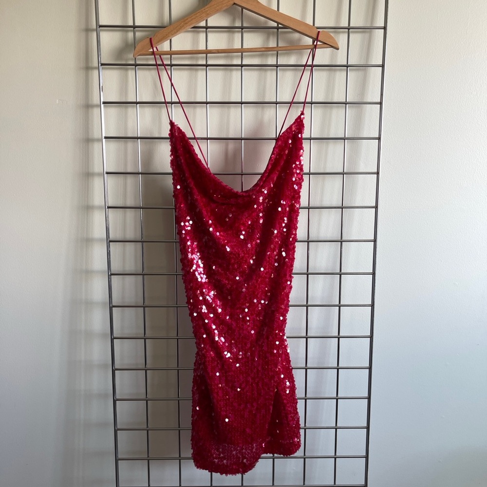 Nordstrom Sparkling Red Mini Dress